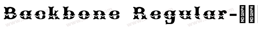 Backbone Regular字体转换